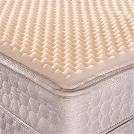 GENEVA HEALTHCARE Geneva Healthcare CM-23578D Convoluted Foam Mattress Pad; Topper - 2 x 35 x 78 in. - 1.35 Density CM-23578D